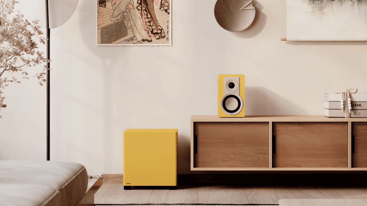  Dali's colorful new subwoofer is designed to make its affordable 5-star stereo speakers sound even bigger and better — or to be part of a great-value, stylish home theater setup 