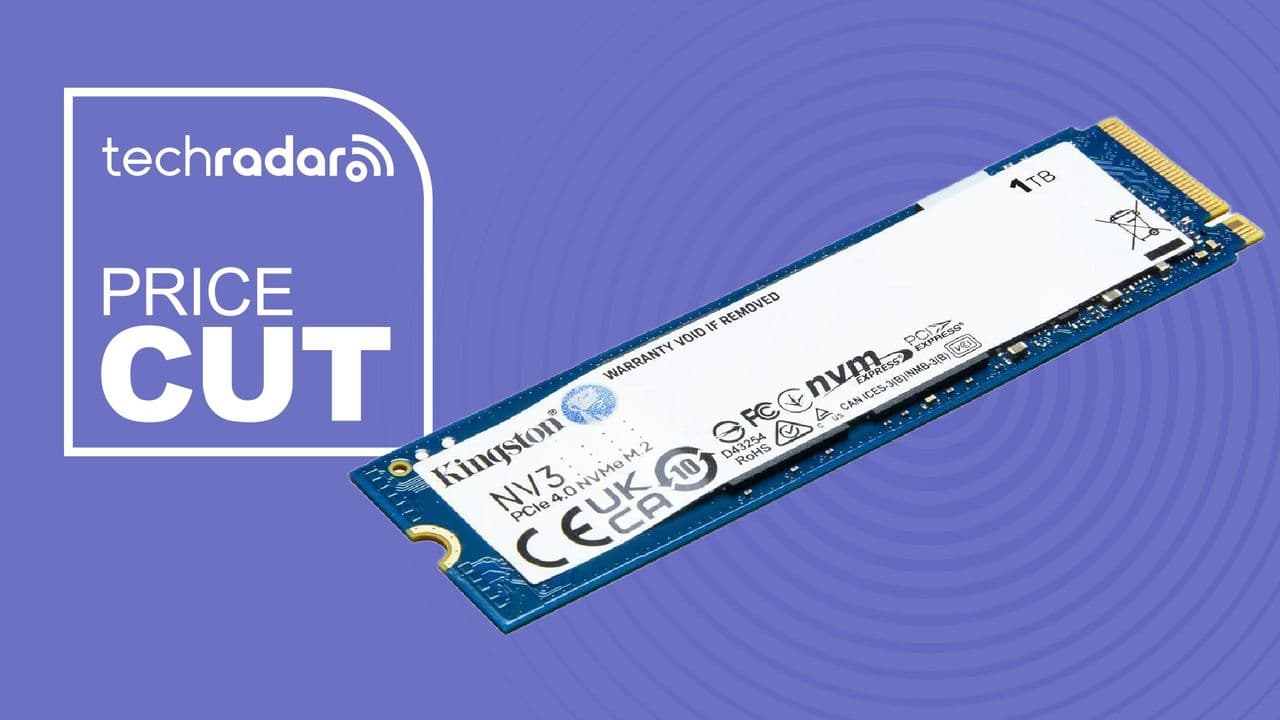  Kingston's speedy NV3 1TB PCIe 4.0 SSD is down to $157 at Newegg for Labor Day 