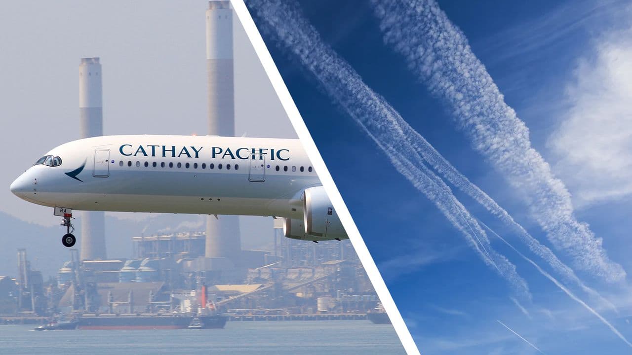 Cathay Pacific tests Google AI that dramatically cuts airplane contrails — tiny altitude shifts slash environmental impact by 40% in early trials