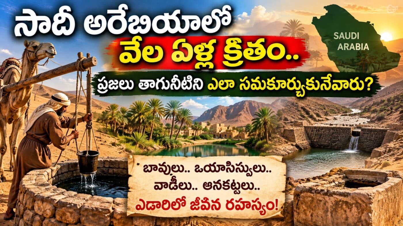 Saudi Arabia History : ఎడారిలో నీటి కోసం పూర్వీకుల అద్భుత తెలివి.. సౌదీ ప్రజలు అప్పట్లో తాగునీటిని ఎలా తెచ్చుకునేవారు?