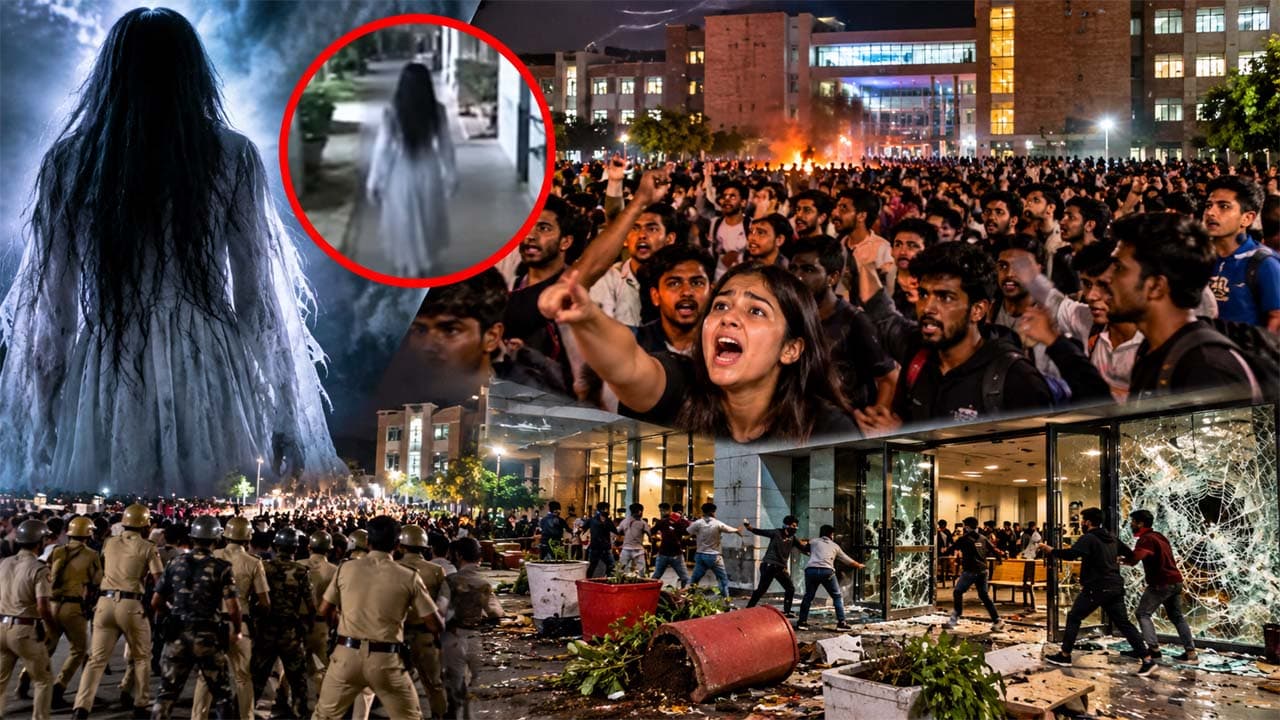 Lovely Professional University: దెయ్యాన్ని చూశారు.. రోడ్ల మీదికి వచ్చారు.. భయానక వీడియో వైరల్