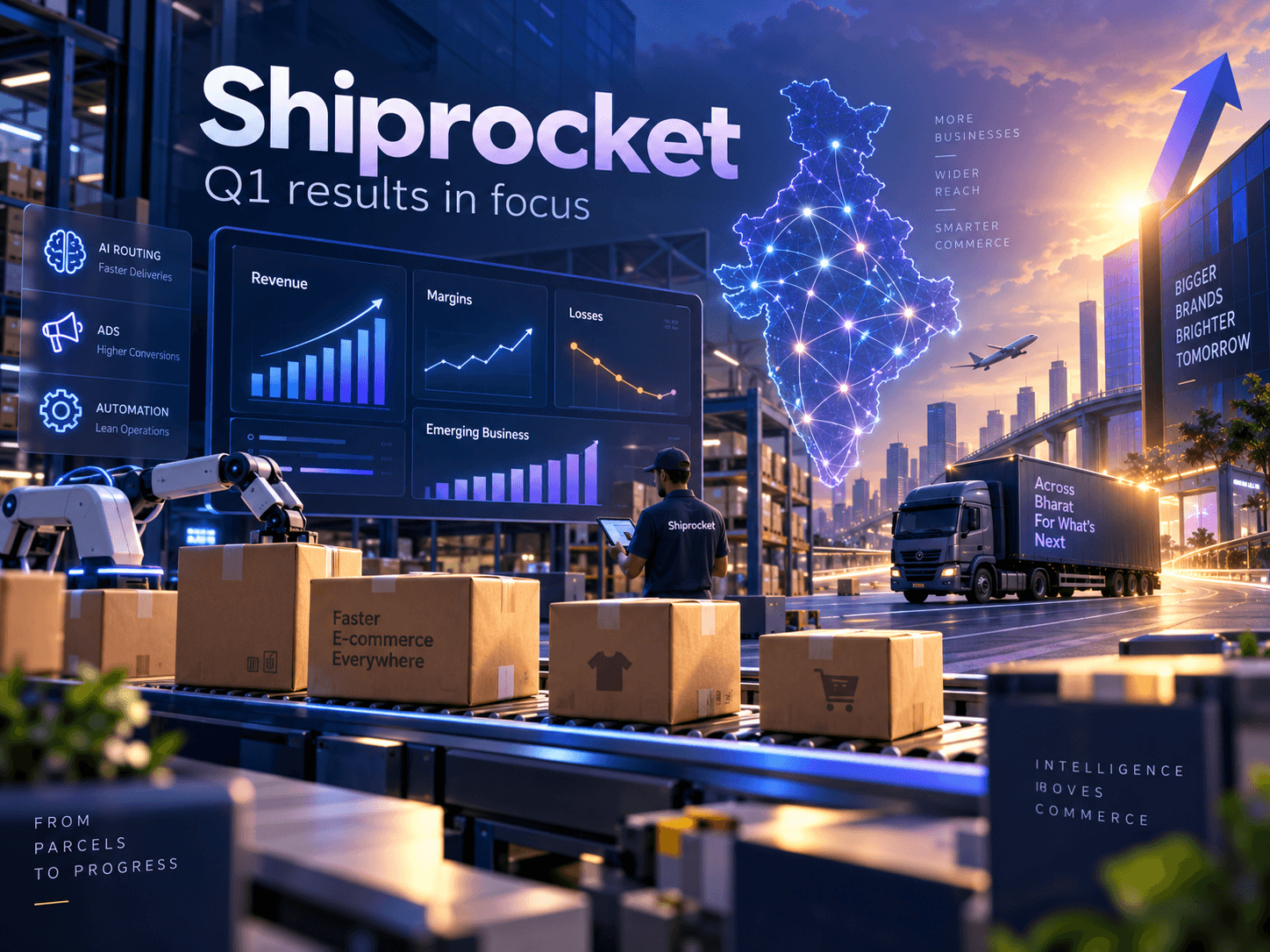 Shiprocket shares in focus as Q1 net loss narrows to Rs 14 crore in first earnings post IPO; revenue up 34% YoY