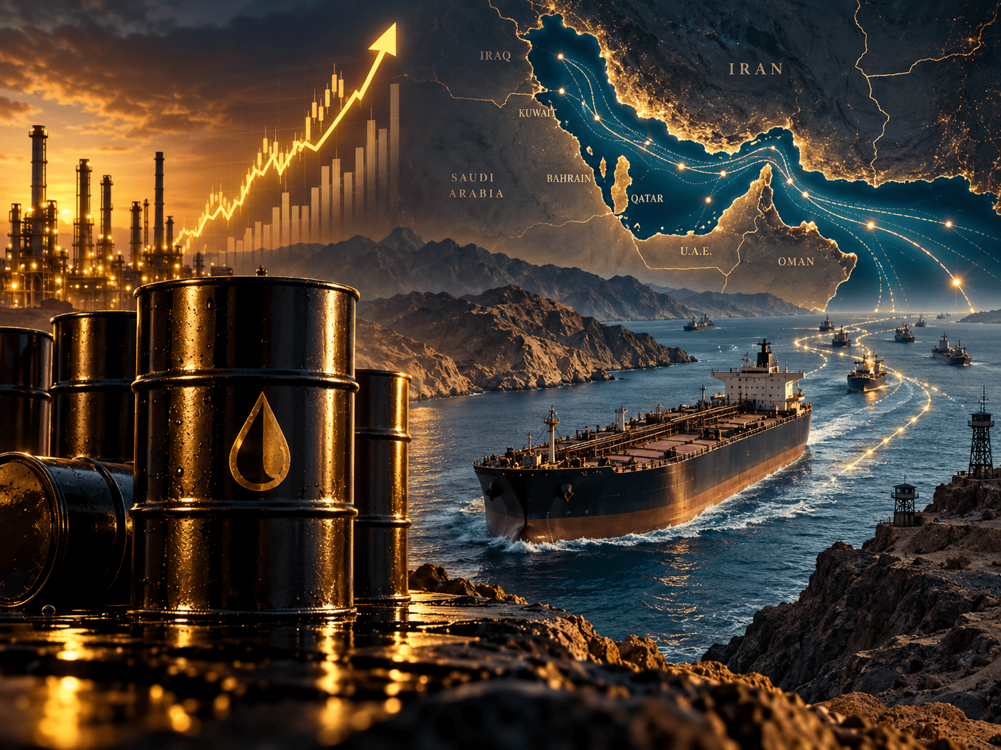 Goldman Sachs’ big warning! Oil prices could soar to $120 if attacks on shipping continue in Hormuz Strait
