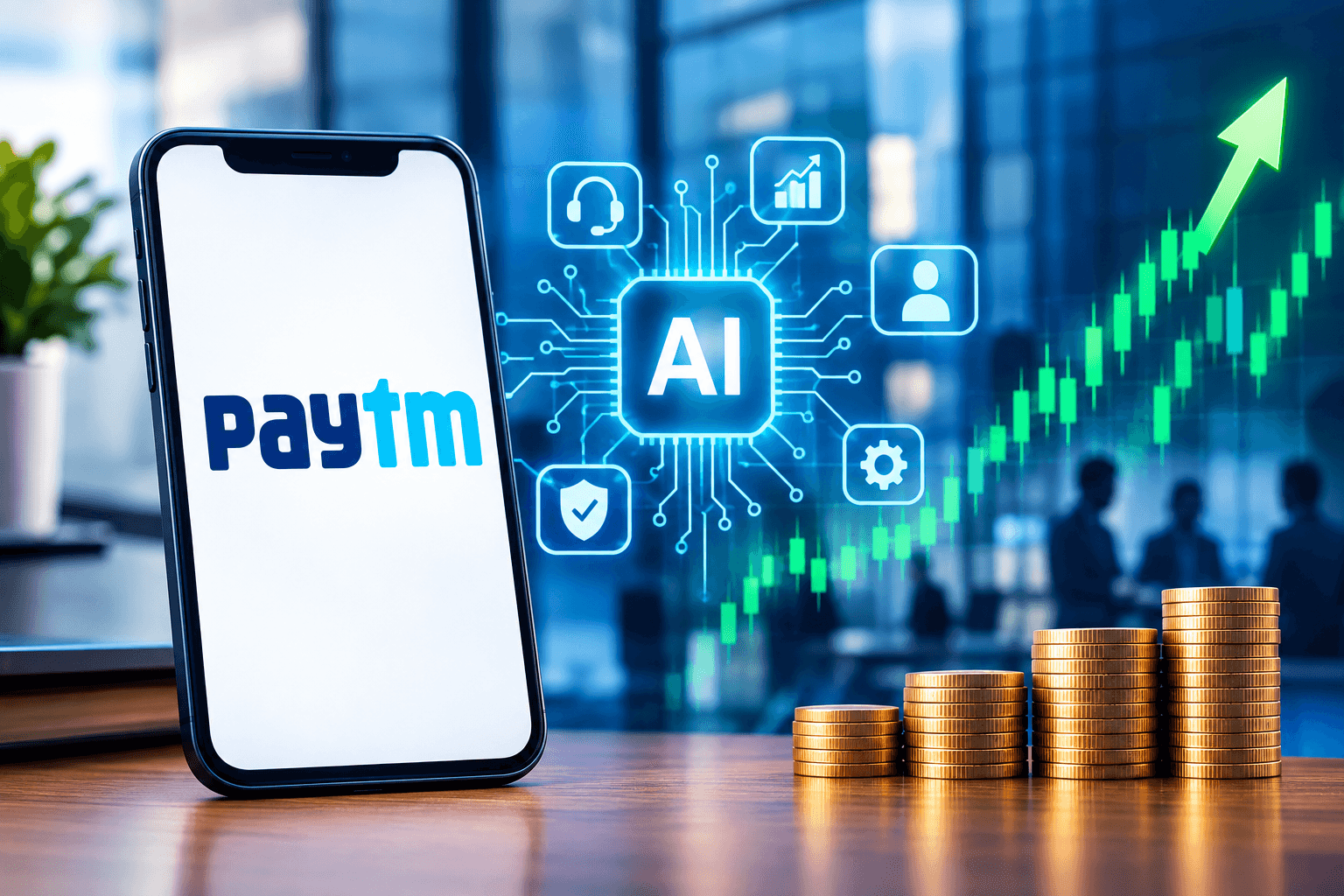 Paytm Shares Jump 5 Percent on Enterprise AI Push
