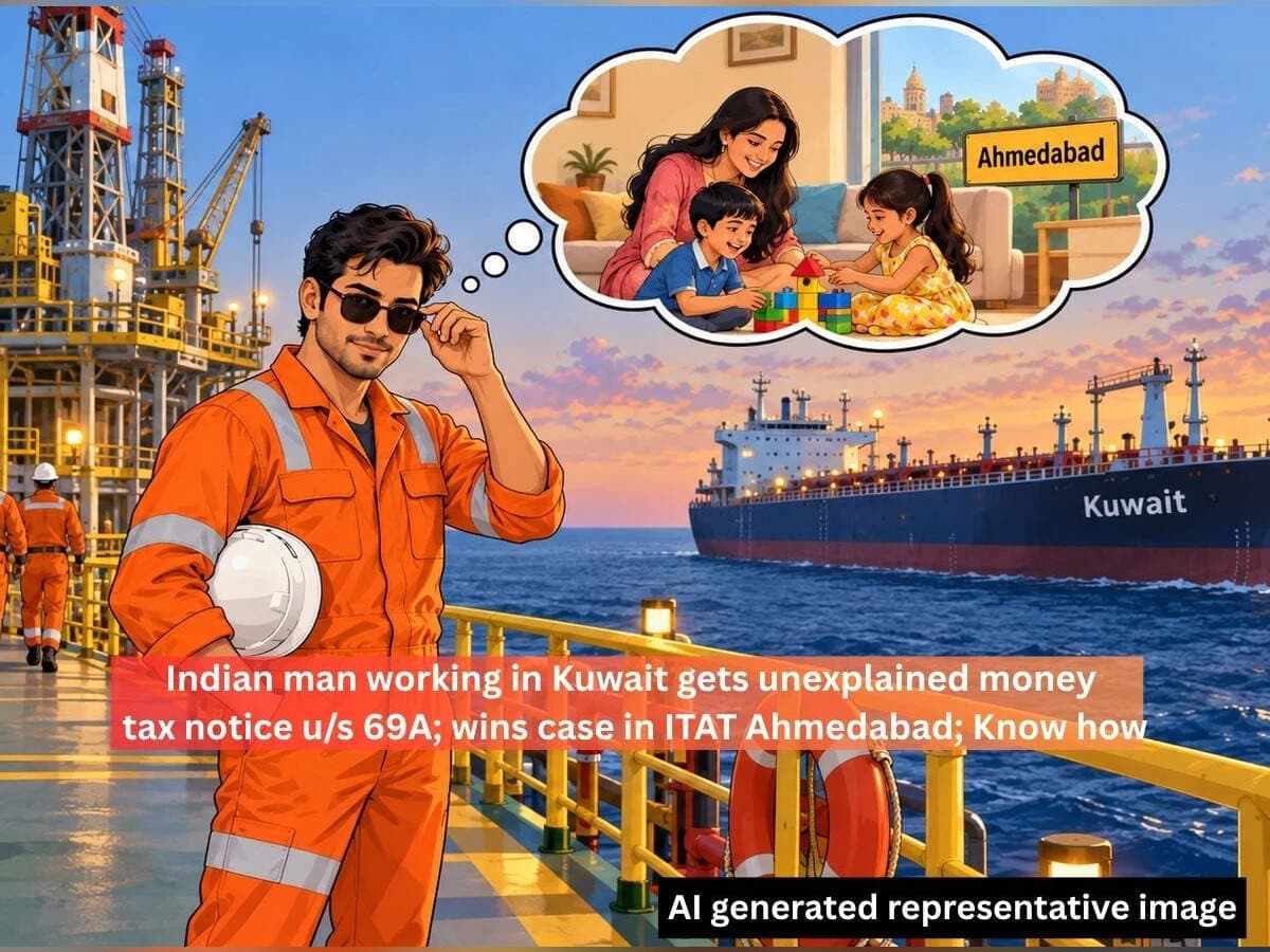Rs 1.09 crore remittance sent to home by an Indian working in Kuwait, but he didn't file ITR, received income tax notice; gets relief in ITAT Ahmedabad