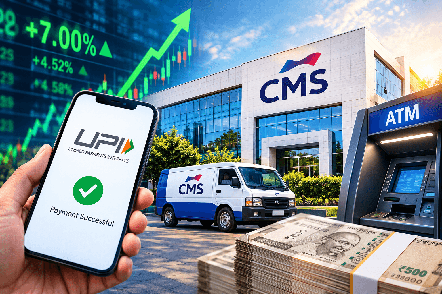 Paytm wins, but ATM also wins! Why CMS Info Systems shares jumped 7% on UPI MDR