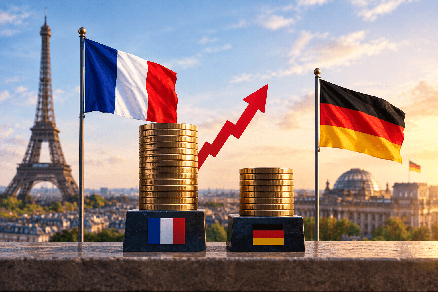 French 10-year risk premium soars to highest since late 2011