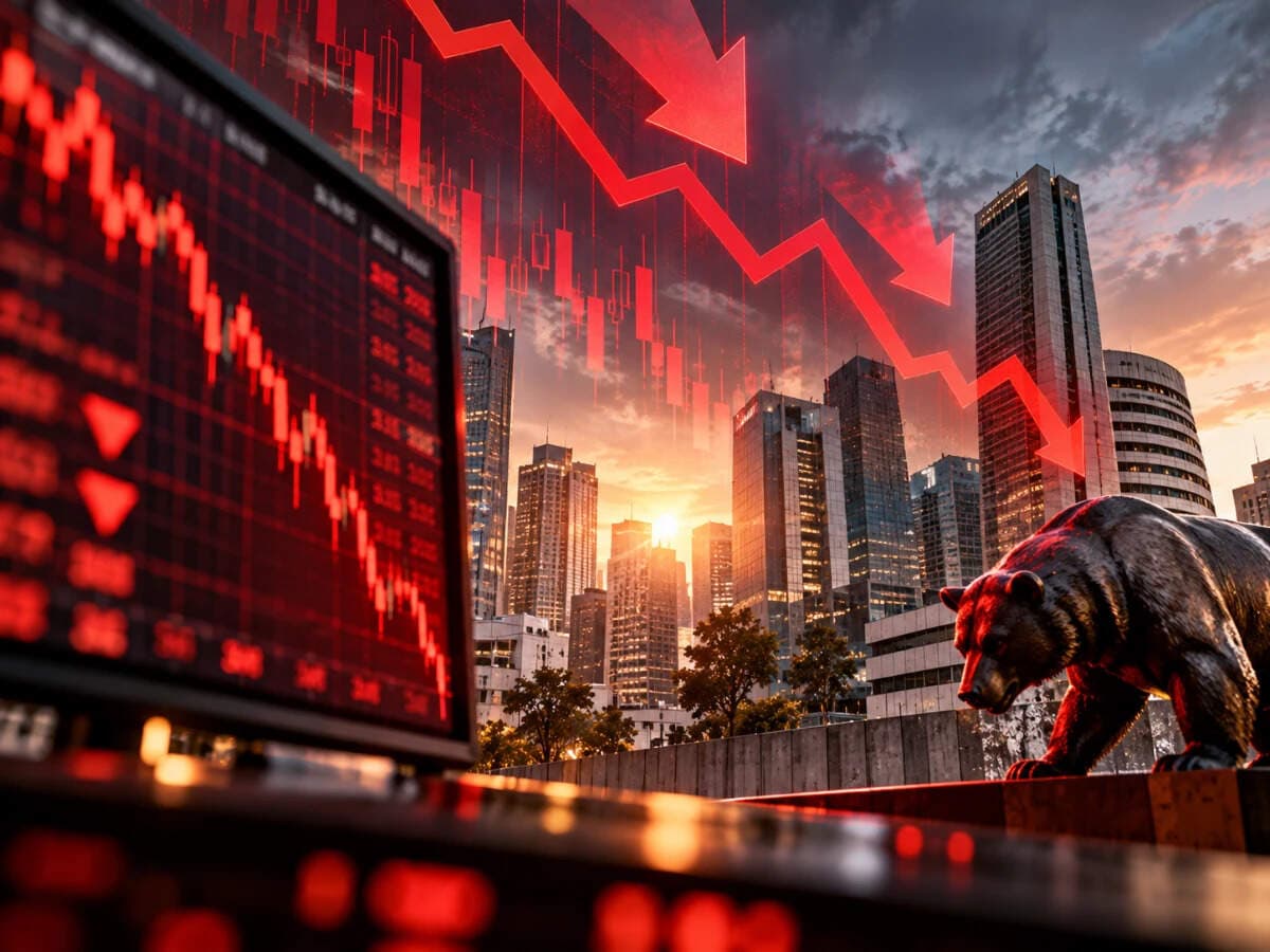 Why is market falling today? Sensex drops over 500 points, Nifty below 22,400. 5 key factors driving market downturn