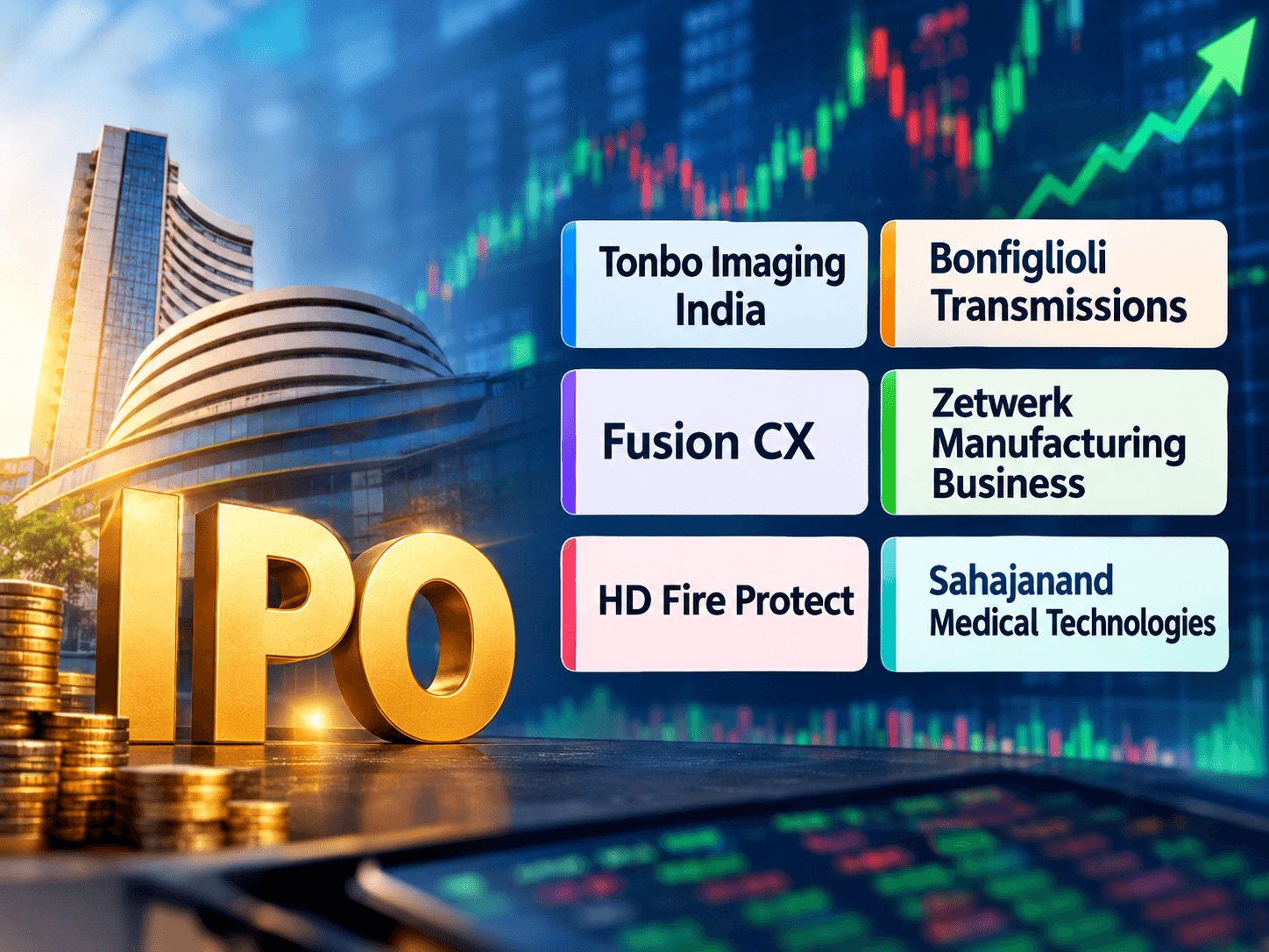 IPO Feast: 6 issues including Tonbo Imaging, Bonfiglioli &amp; Fusion CX available for subscription; check GMP, other details