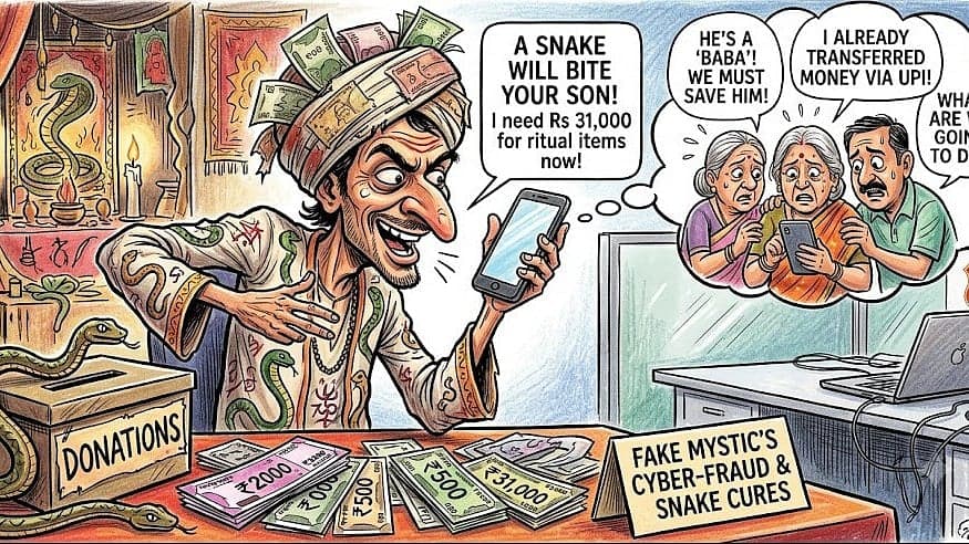 Fake Baba, Phantom Snake & ₹31,200 Gone: Bizarre Fraud Hits Indore Family