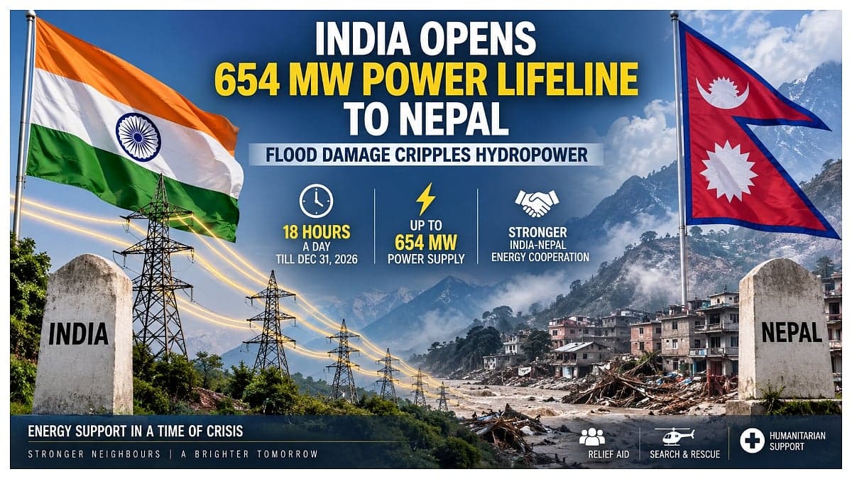 India Powers Nepal Through Flood Crisis, 654 MW Supply Cleared Till December