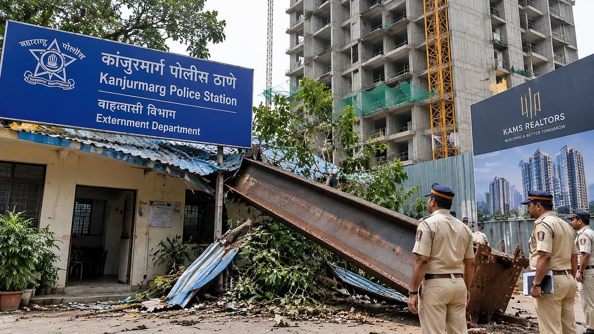 200-Kg Iron Beam Falls From 13th Floor At Kanjurmarg Construction Site, Contractor And Safety Staff Booked