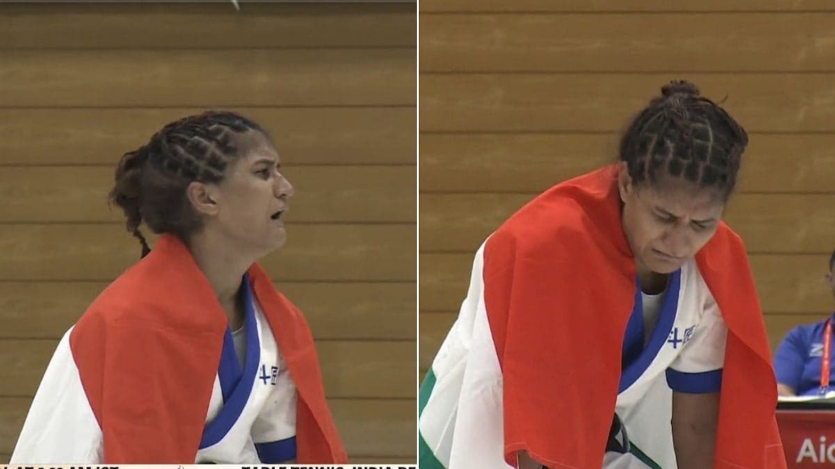 ‘Chin Up, Champ!’: Suchika Tariyal In Tears After Narrow Semifinal Defeat; Indian MMA Star Wins Historic Bronze At Asian Games 2026 | VIDEO