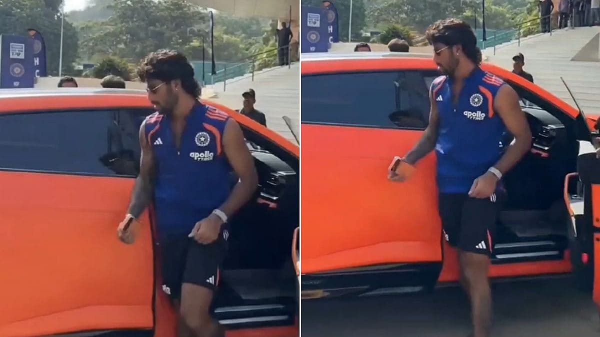 Hometown Hero Tilak Varma Arrives In ₹5 Crore Orange Lamborghini Urus Ahead Of IND Vs WI 4th T20I | VIDEO