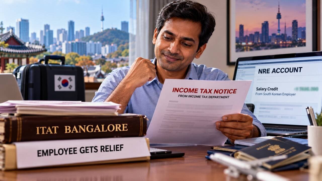 Employer in South Korea paid him salary in dollars in India; income tax department sends notice