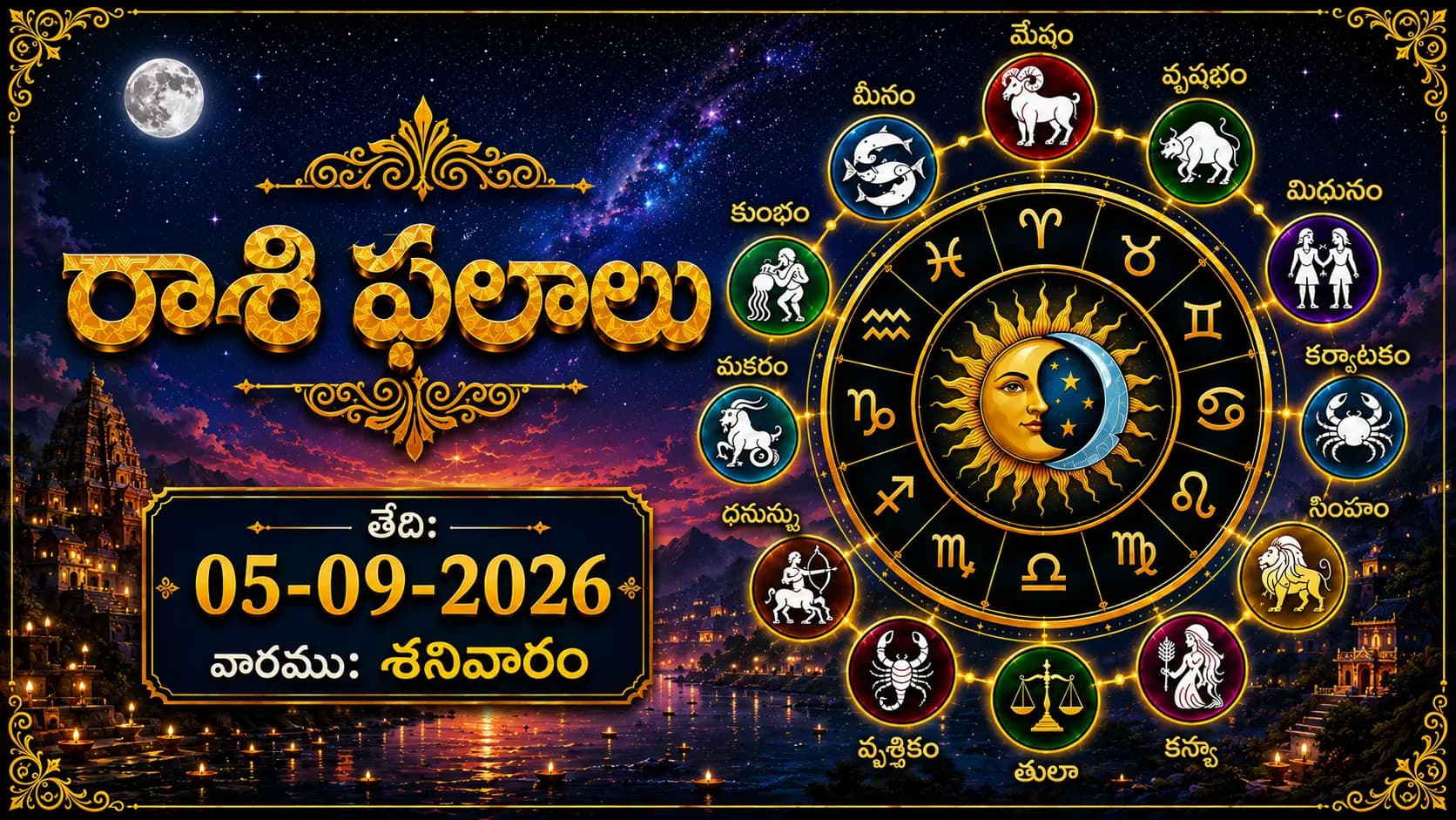 నేటి రాశి ఫలాలు – 05 సెప్టెంబర్ 2026