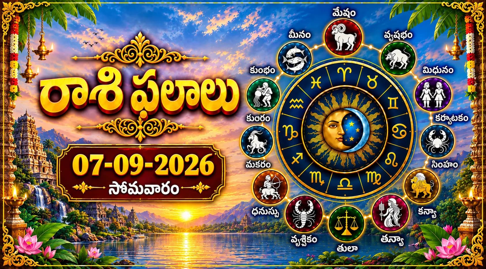నేటి రాశి ఫలాలు – 07 సెప్టెంబర్ 2026