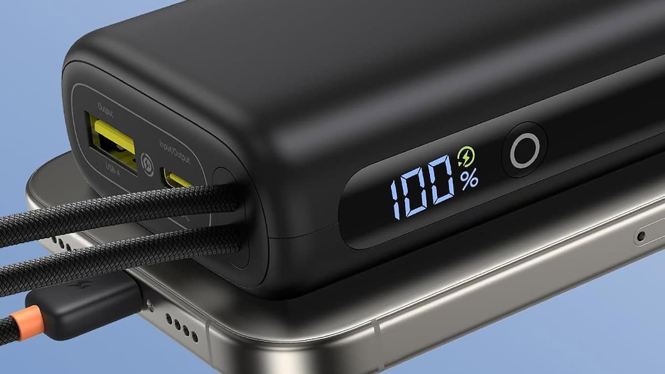Save 57% on the Baseus Mini power bank with 10,000mAh battery and 67W charging