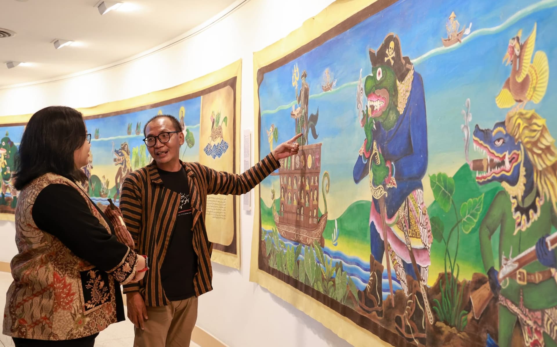 In forgotten Arabic script, Indonesian artist rewrites Southeast Asia’s colonial past