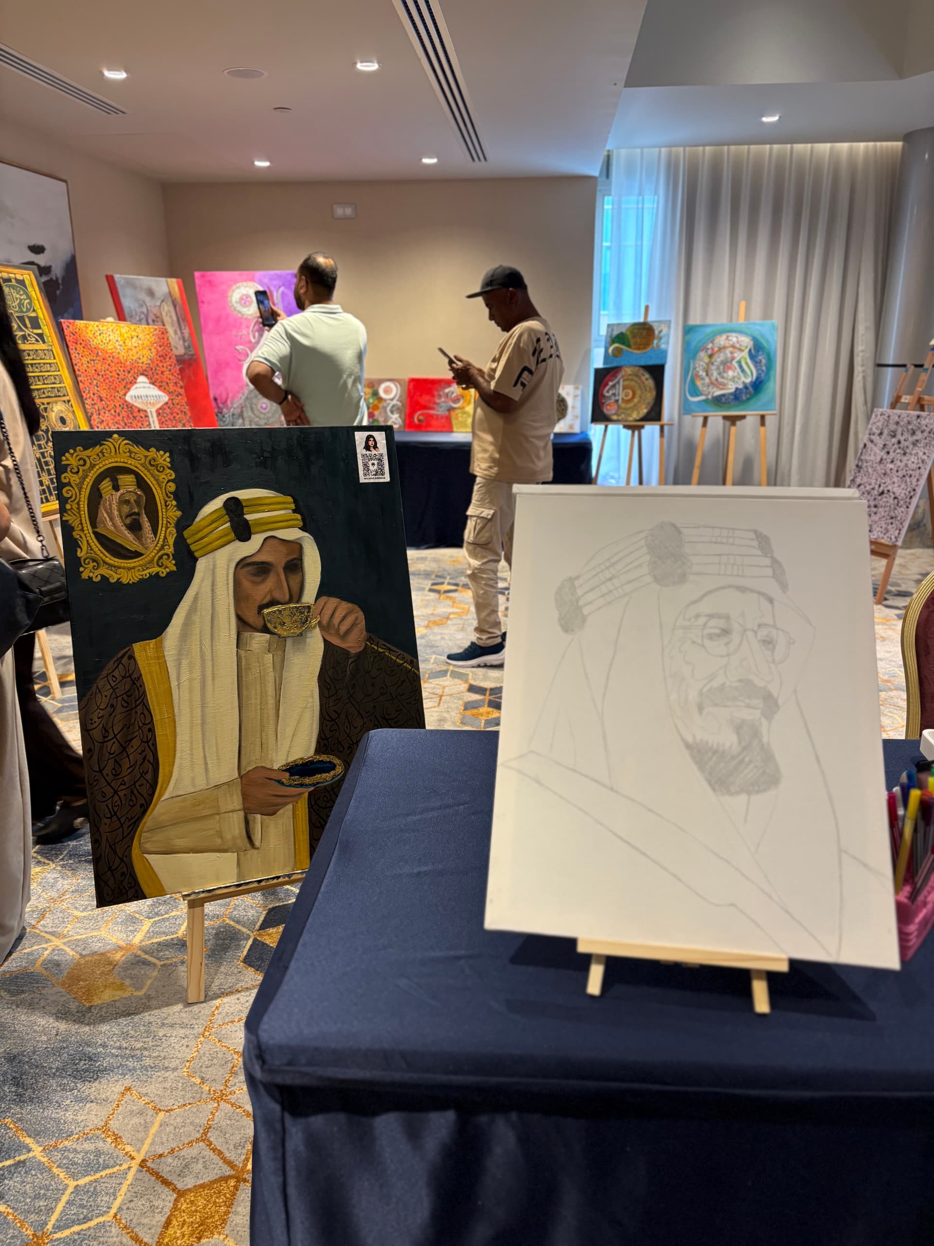 Saudi, international artists put on exhibition for National Day in Alkhobar