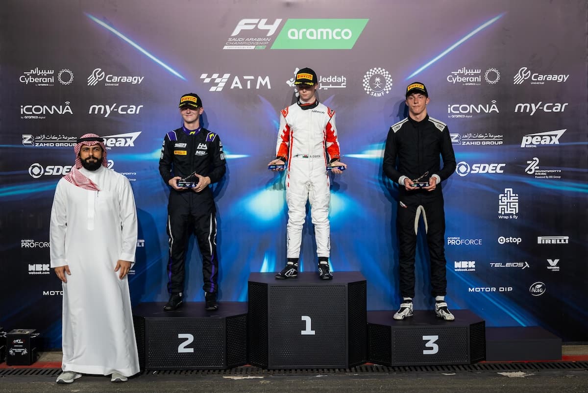 Archie Owen Claims first F4 victory as Aramco F4 Saudi Arabian Championship opens at Jeddah Corniche Circuit