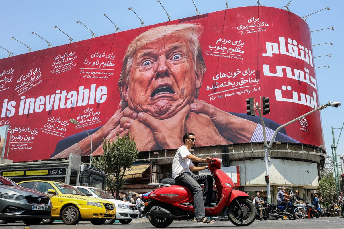 Tehran’s wartime billboards mock Trump, boast of victory