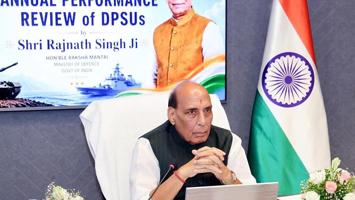 Focus on quality, R&D, timely delivery & exports: Defence Minister outlines roadmap for 16 DPSUs