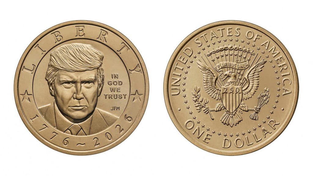 Heads or tails? $1 coin with Trump's face and gold finish go on sale