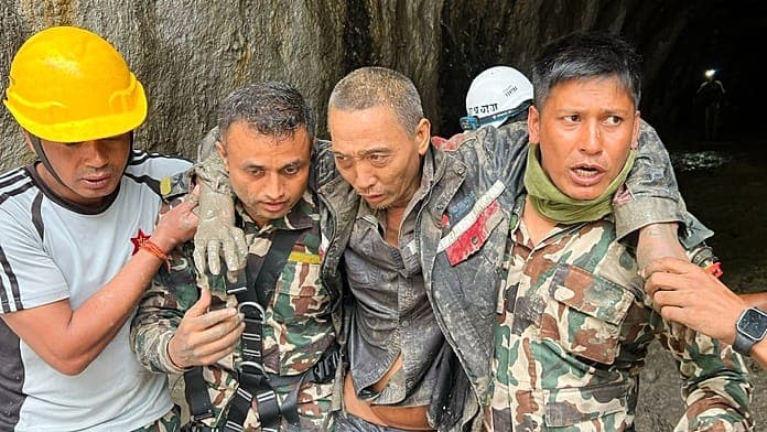 Two people pulled alive by Nepal's search and rescue team 10 days after devastating flash floods