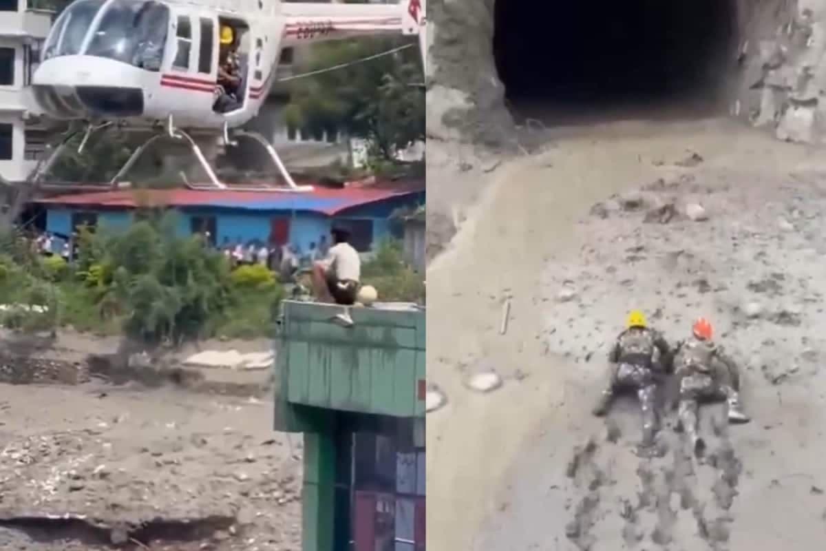 Nepal Soldiers Crawl Through Thick Mud To Rescue People Trapped In Trishuli Tunnel | Video