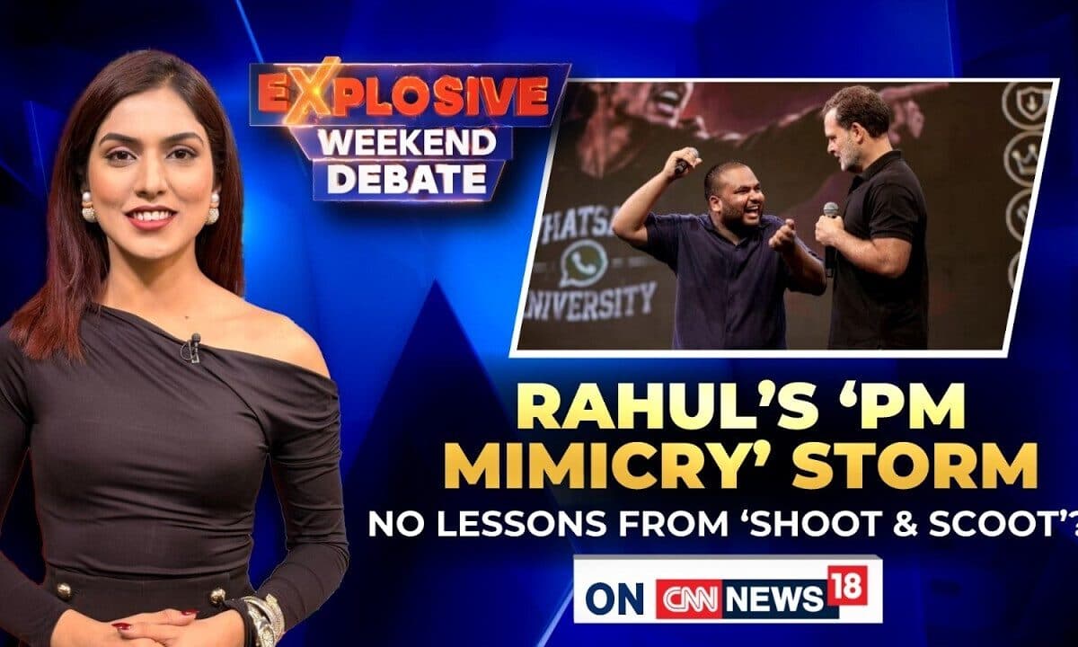 Rahul Gandhi’s ‘Chhatron Ki Goonj’ Event Sparks Controversy After PM Modi Mimicry Video Goes Viral