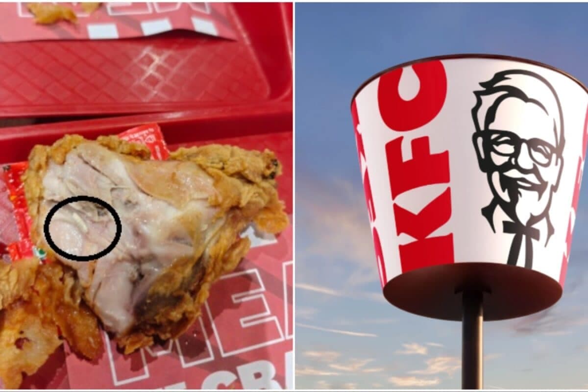 KFC Customer Claims Maggot Found In Fried Chicken At Greater Noida Mall, Shares Video