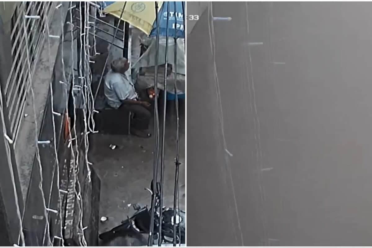 Delhi Street Covered In Dust As Satya Niketan Building Crashes Down, CCTV Shows; Death Toll Rises To 6