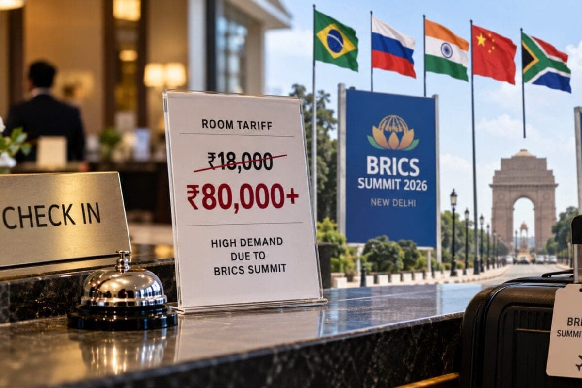 Delhi Hotel Rates See Sharp Surge Ahead Of BRICS Summit; Luxury Rooms Touch Rs 80,000 A Night