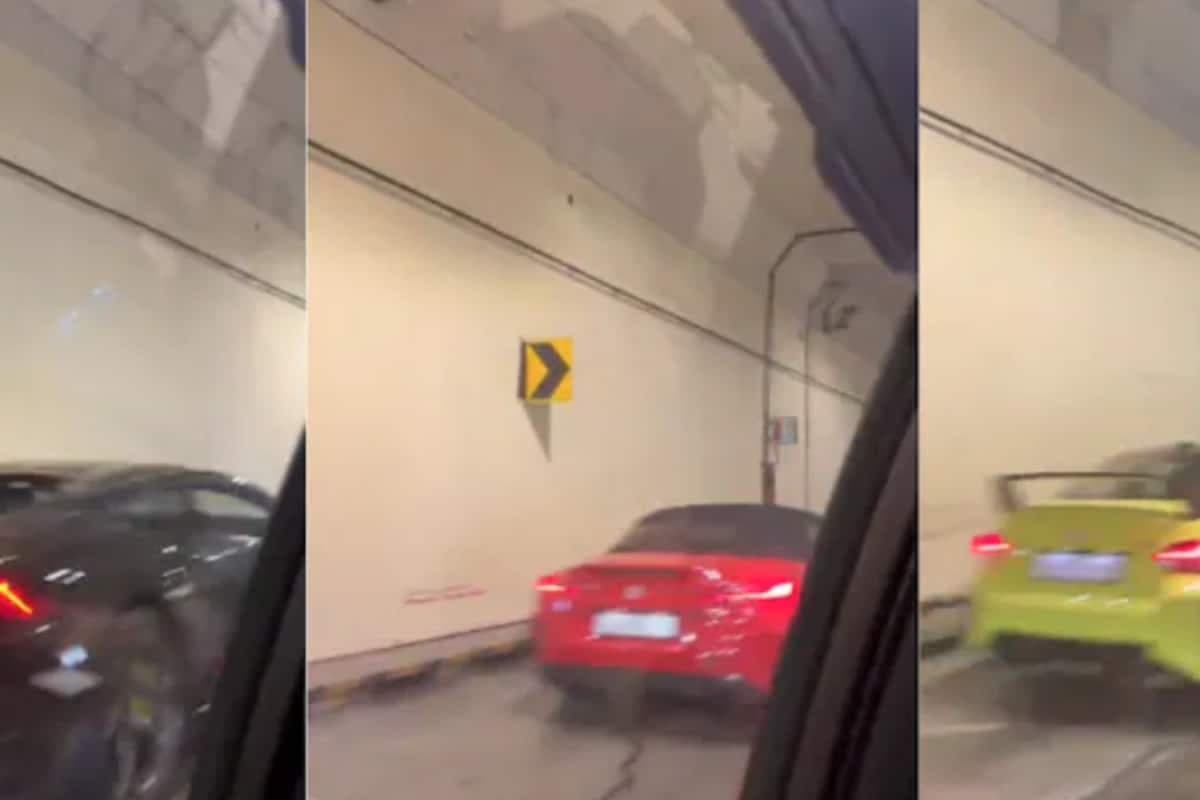 Lamborghini, BMWs Seen Racing Inside Mumbai Coastal Road Tunnel, Case Registered | Video