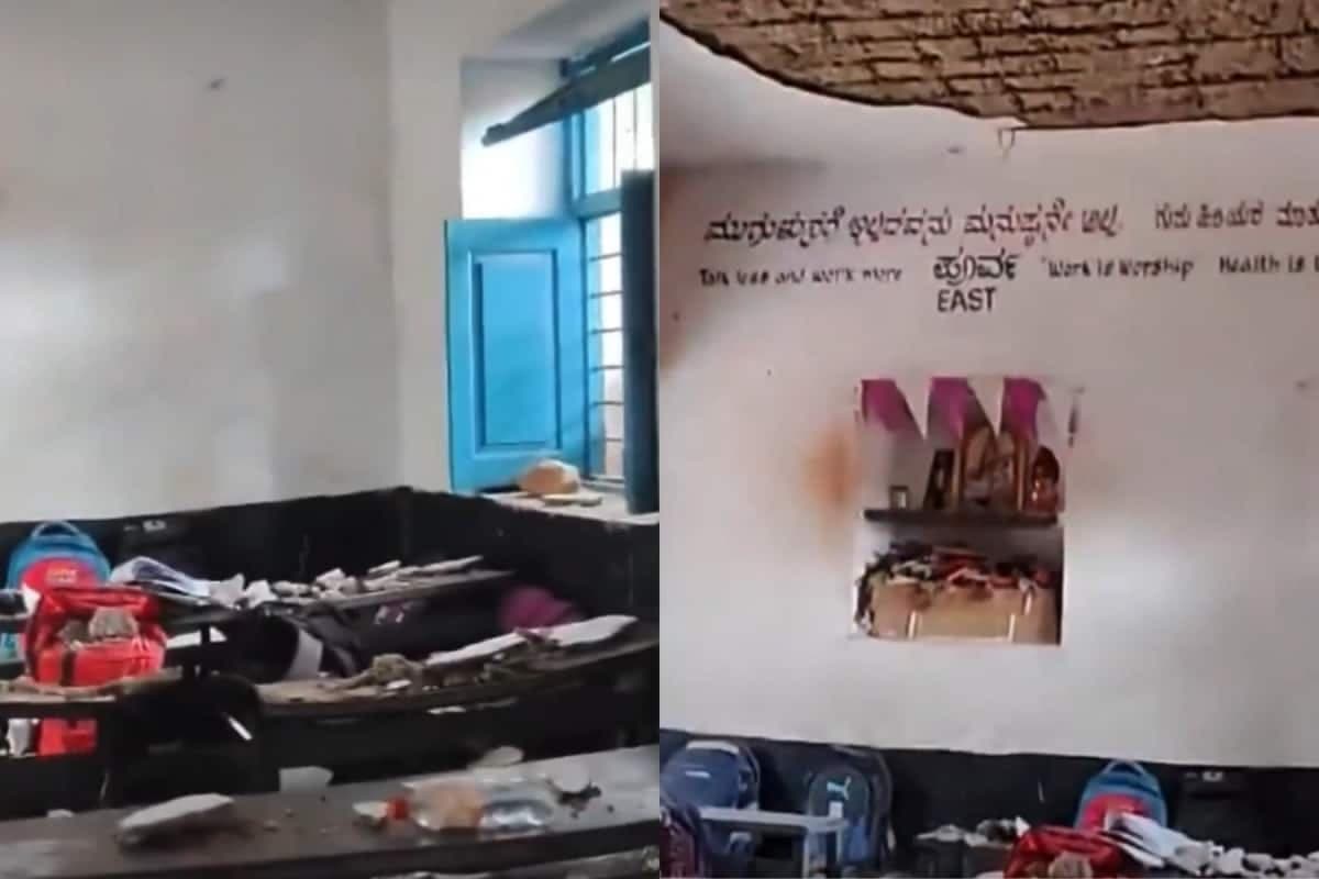 'No Life Guarantee To Children': BJP Targets Congress After 6 Injured In Roof Collapse At K'taka School