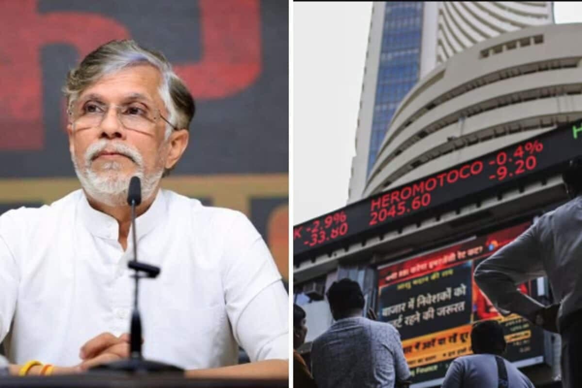 'Stock Market Mein Khushi Ki Lahar': Khera's '7.8% GDP' Dig At Govt After 788-Point Sensex Crash