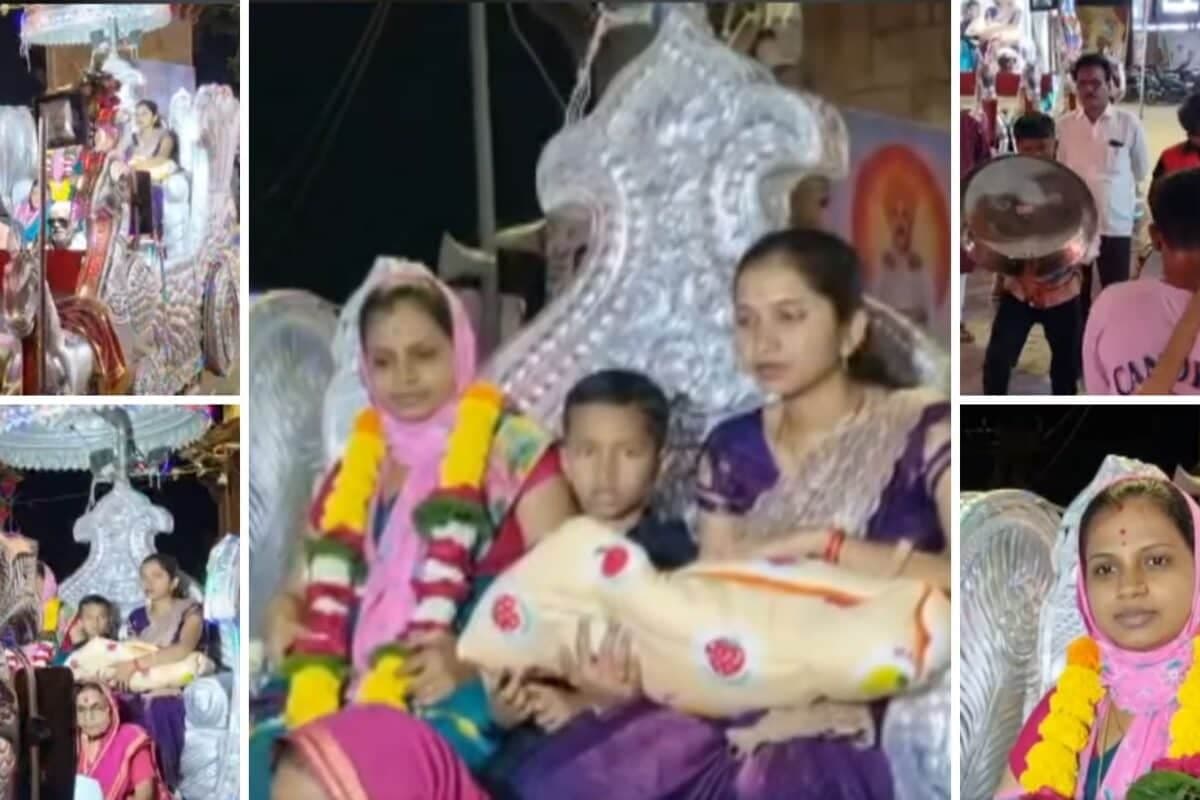 Maharashtra Parli Beed Family Celebrates Birth Of A Girl After 200 Years, Brings Her Home In Chariot