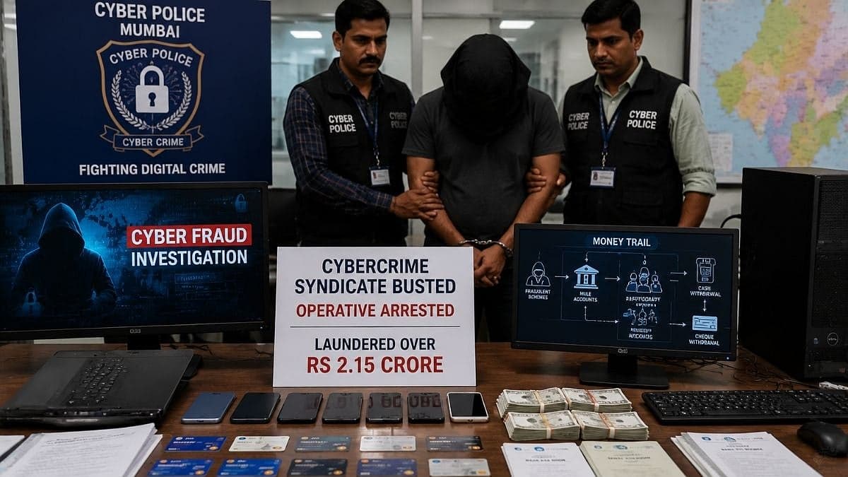 Cybercrime Syndicate Busted: 31-Year-Old Jalgaon Man Arrested For Allegedly Supplying ‘Mule’ Bank Accounts In ₹2.14 Crore Fraud