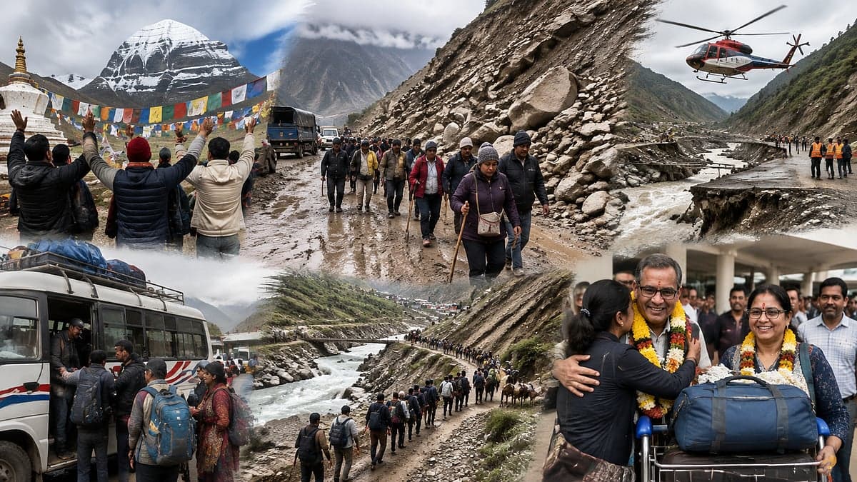 After Days Of Landslides And Communication Breakdowns, Maharashtra Kailash Mansarovar Pilgrims Return Home Safely From Nepal