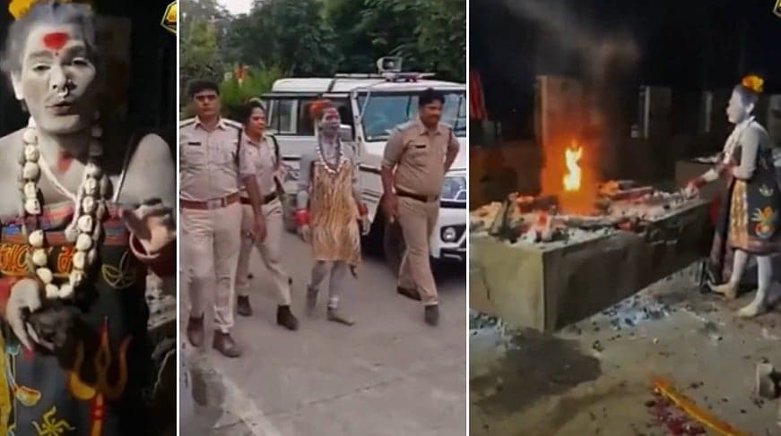 Ujjain's Kinnar Aghori Arrested After VIDEO Showing Her Eating Flesh From Pyre Sparks Uproar