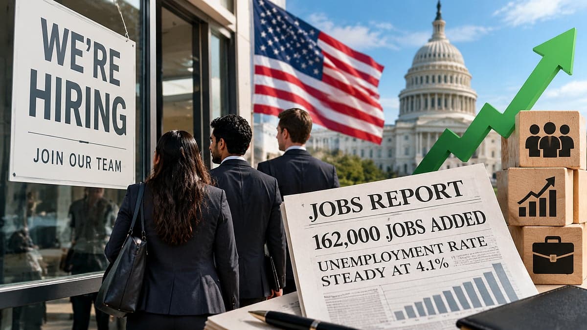 US Job Market Rebounds With 162,000 New Jobs In August; Unemployment Holds At 4.1%