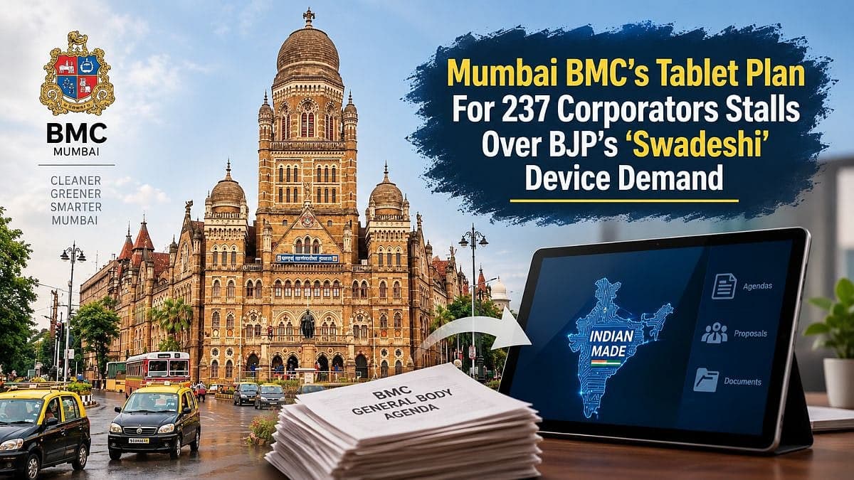 Mumbai: BMC’s Tablet Plan For 237 Corporators Stalls Over BJP’s ‘Swadeshi’ Device Demand