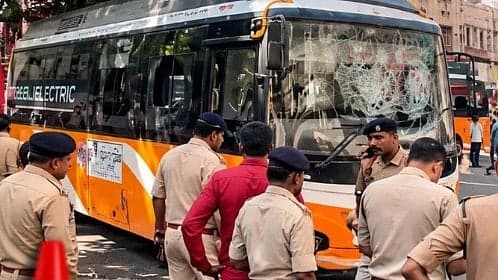 Indore City Bus Hits Pedestrians At Rajwada, One Killed; Angry Crowd Smashes Windows