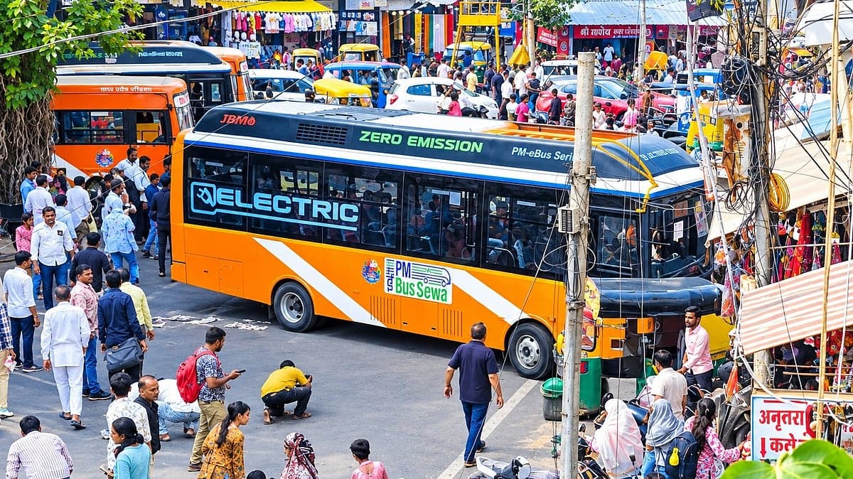 Three Booked For Bus Vandalism After Fatal Rajwada Crash In Indore