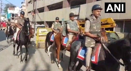 Ujjain Shahi Masjid Road Widening: Operation To Remove Portion Of Outer Mosque Resumes Amid Heavy Security After MP High Court Order; VIDEO