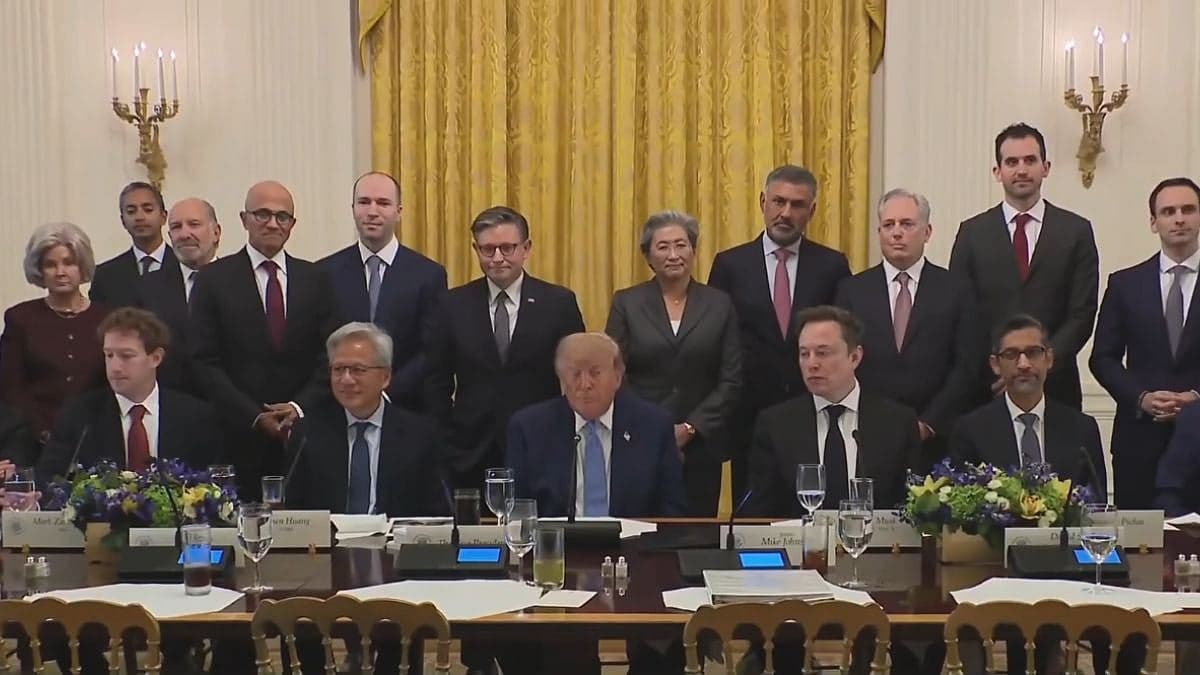 US President Donald Trump, Tech Giants Sign 'Morally Binding' Frontier AI Safety Accord With 4-Layer Controls, Audits And Board Oversight