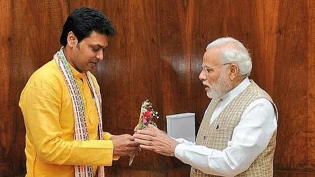Madhya Pradesh BJP In-Charge Biplab Deb Meets PM Modi After Two-Day Bhopal Organisational Outreach