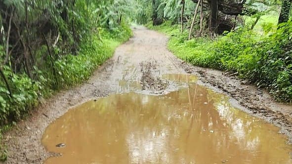 MP’s Dhar Villagers Demand Paved Road To Historic Bagh Caves As Muddy Route Hinders Access