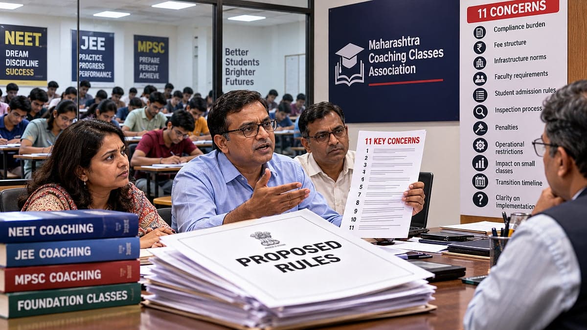 Maharashtra Coaching Classes Association Seeks Review Of Proposed Rules, Raises 11 Key Concerns
